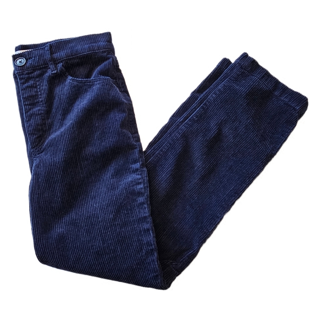 LOFT Women's Navy Syraight Corduroy Pants - Picture 2 of 12